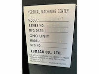 Eumach - mc-800p - cnc machining center - afbeelding 9 van  13