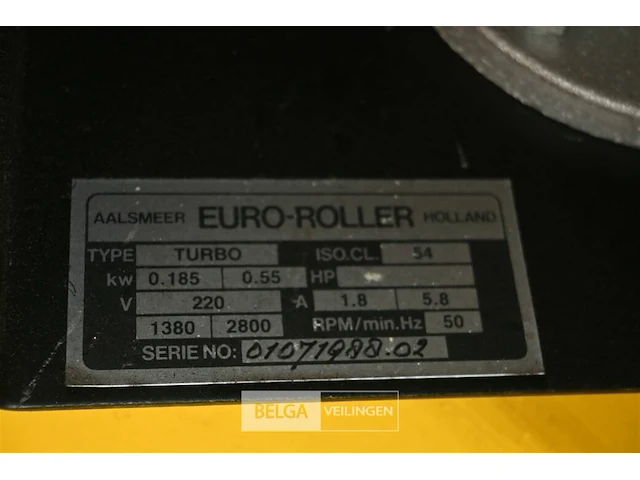 Euro-roller afzuiginstallatie - afbeelding 5 van  7
