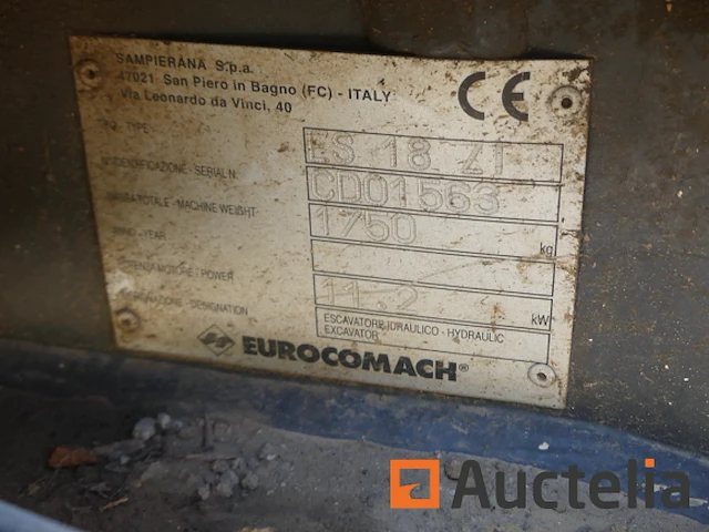 Eurocomach es 18zt minigraafmachine - afbeelding 9 van  23