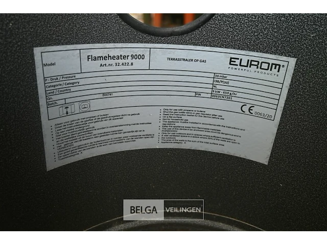 Eurom terrasstraler op gas - afbeelding 5 van  7