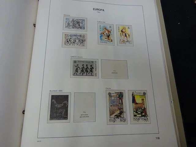Europaverzameling in 2 davo albums 1970 tot 1993 - afbeelding 4 van  7
