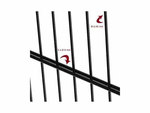 Europees fabrikaat - 2d super - 8/6/8mm - garden fence - afbeelding 4 van  4