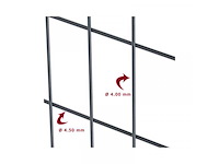 Europees fabrikaat 3d 4/5mm pakket panelen met palen en bevestigingen - afbeelding 4 van  8