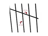 Europees fabrikaat 3d 5mm lot draadpanelen met palen en bevestigingen - afbeelding 2 van  12