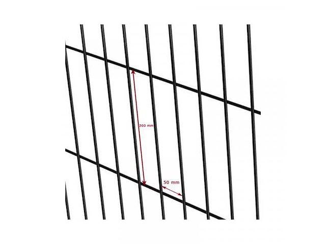 Europees fabrikaat 3d 5mm lot draadpanelen met palen en bevestigingen - afbeelding 12 van  12
