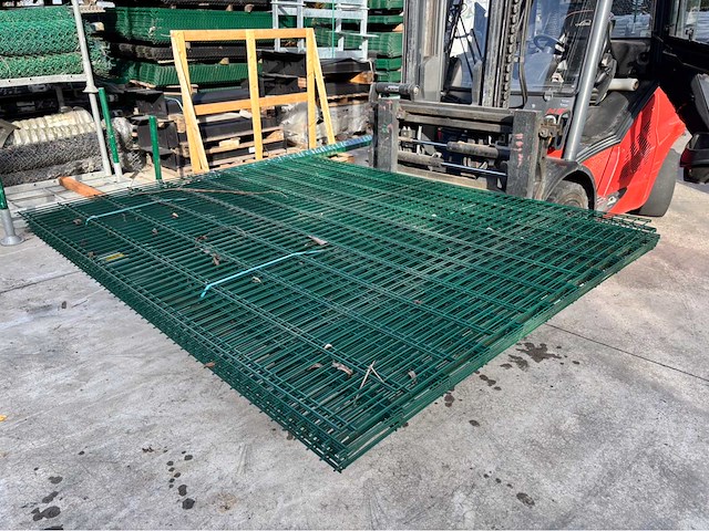Europees fabrikaat 6/5/6mm groen dubbel staafmatten lot draadpanelen - afbeelding 4 van  11
