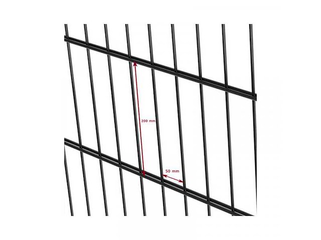 Europees fabrikaat 8/6/8mm dubbel staaf lot draadpanelen - afbeelding 8 van  8