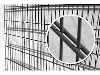 Europees fabrikaat dubbeldraadpanelen 6/5/6mm partij draadpanelen met palen en bevestigingen - afbeelding 5 van  11