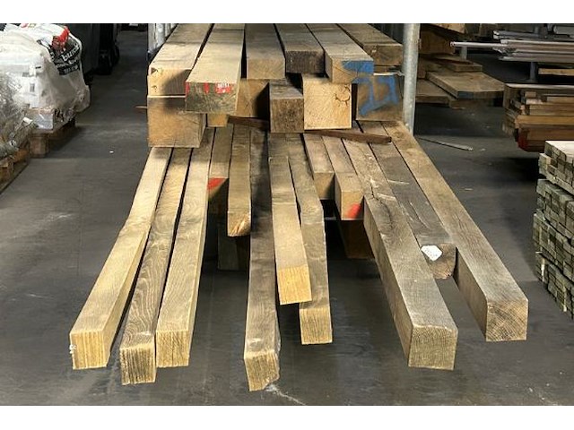 Europese eiken balken 1.137 m³ - afbeelding 2 van  6