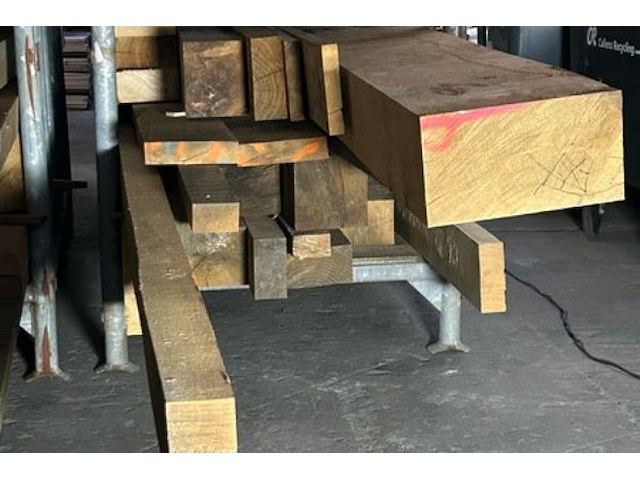 Europese eiken balken 1.156 m³ - afbeelding 2 van  5