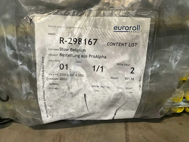 Euroroll gedemonteerde rollenbaan (750x) - afbeelding 13 van  20