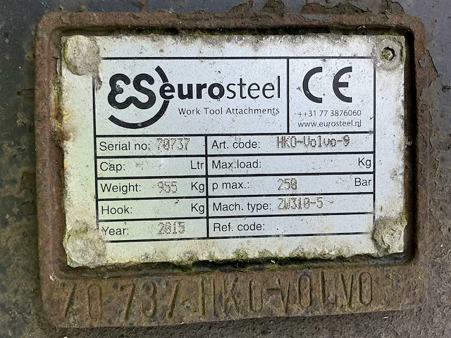 Eurosteel hkbv190-3 hoogkiepbak met verticale cilinders - afbeelding 7 van  8