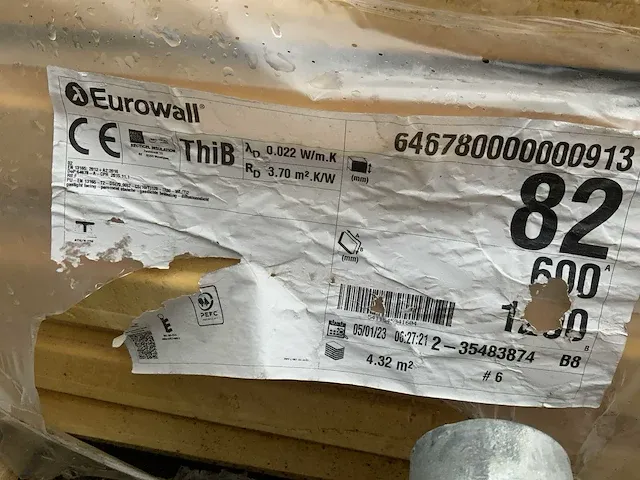 Eurowall recticel partij isolatiemateriaal - afbeelding 3 van  3