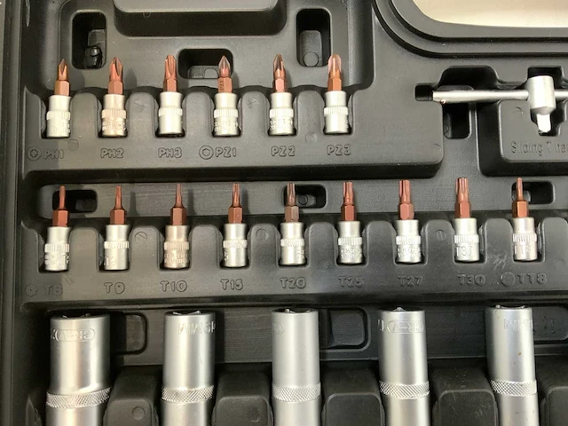 Everforce ef-1048 doppenset 1/2” 1/4” 3/8” - afbeelding 9 van  11
