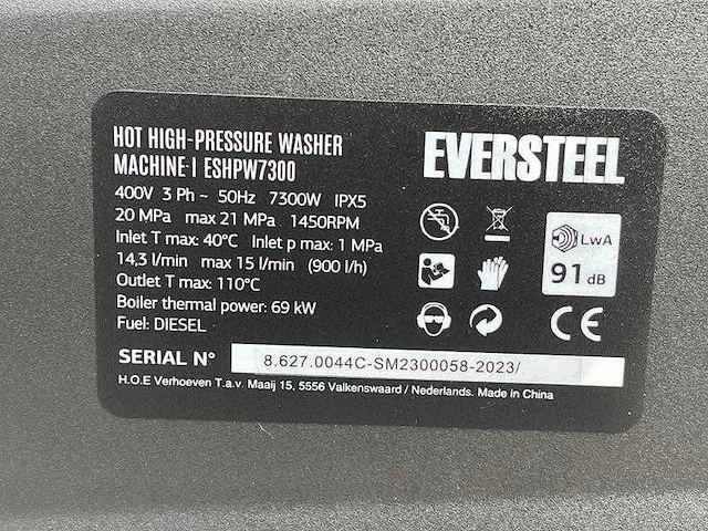 Eversteel - stoomcleaner - stoomreiniger - 2023 - afbeelding 12 van  12