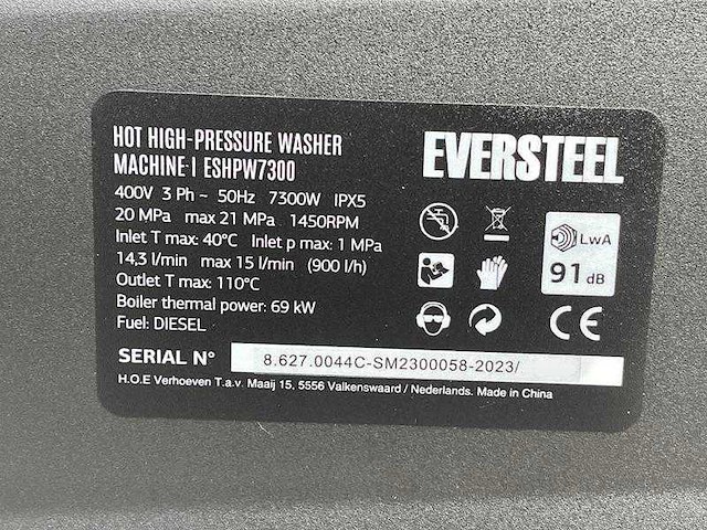 Eversteel - stoomcleaner - stoomreiniger - ongebruikt - afbeelding 12 van  12