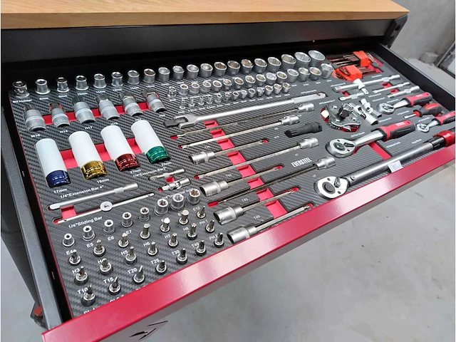 Eversteel 293pcs gereedschapswagen - afbeelding 2 van  17