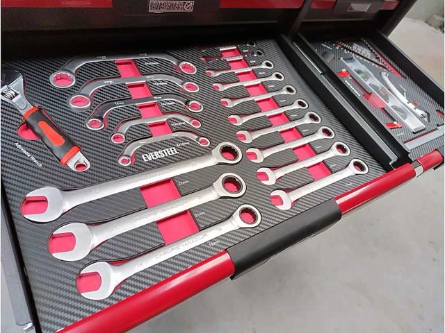 Eversteel 293pcs gereedschapswagen - afbeelding 4 van  17