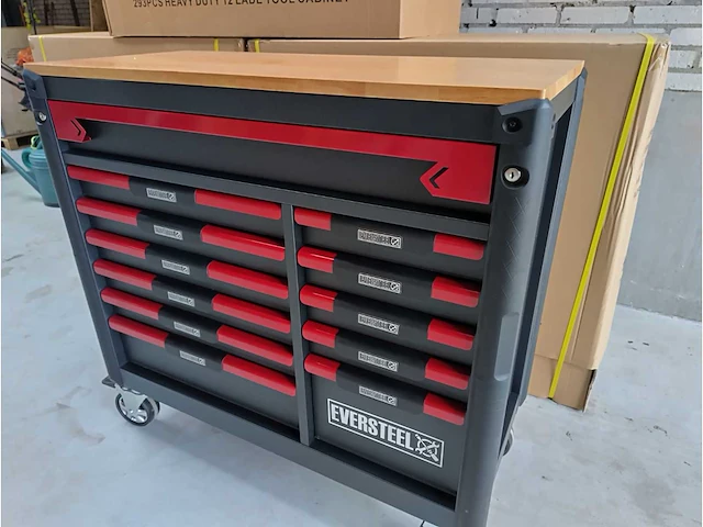 Eversteel 293pcs gereedschapswagen - afbeelding 11 van  17