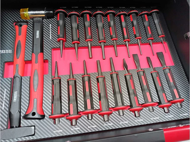 Eversteel 293pcs gereedschapswagen - afbeelding 15 van  17