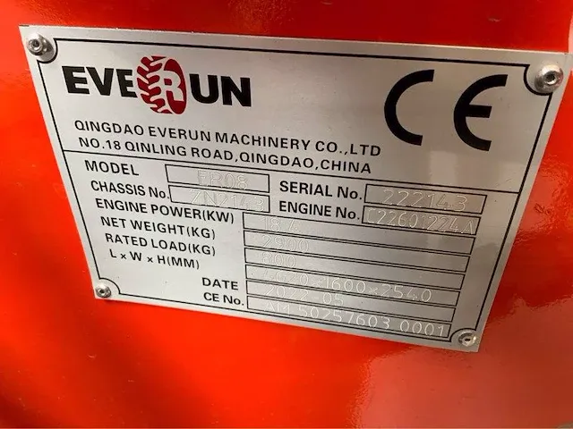 Everun er08 - wiellader - 2023 - afbeelding 10 van  58