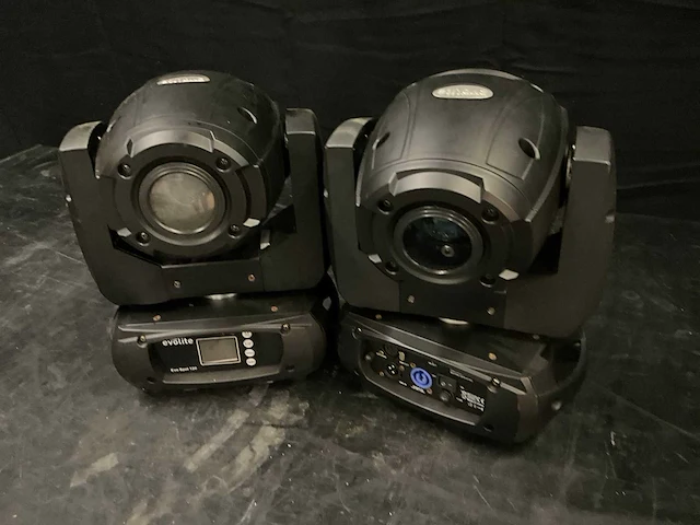 Evolite led 120w dmx led-moving head (2x) - afbeelding 1 van  5