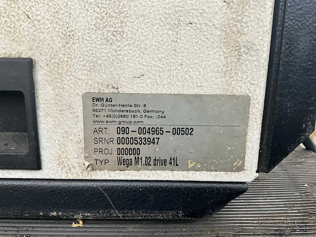 Ewm w 401 sega mig lasapparaat - afbeelding 11 van  21