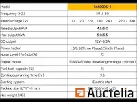 Excalibur generatorset 5 kva s6500ds-1 - afbeelding 7 van  7