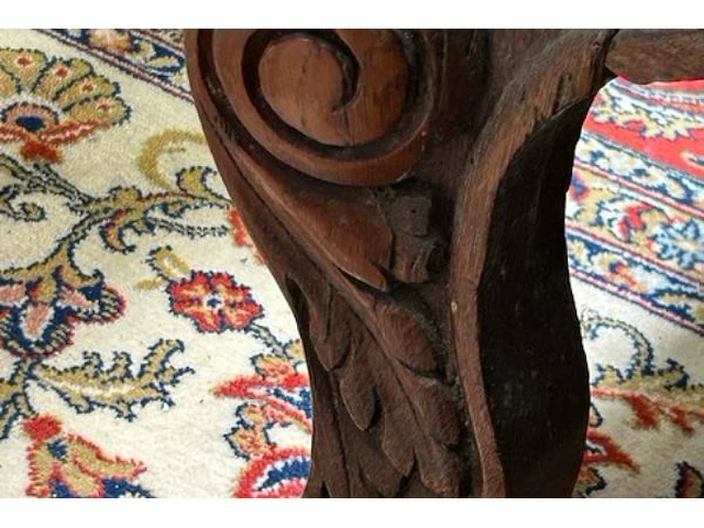 Exclusieve halkast met houtsnijwerk 18 eeuws - afbeelding 6 van  22