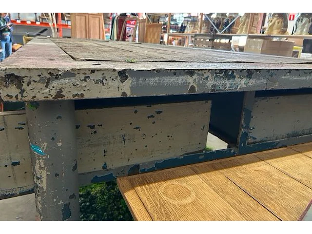Exclusieve mobiele vintage werktafel - afbeelding 4 van  9