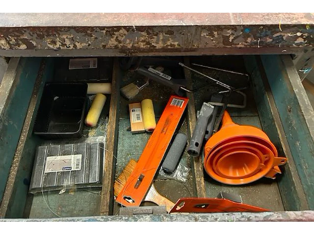 Exclusieve mobiele vintage werktafel - afbeelding 5 van  9