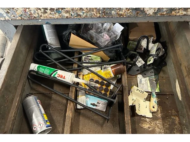 Exclusieve mobiele vintage werktafel - afbeelding 7 van  9