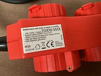 Exin stekkerdoos 4 voudig, 2 meter kabel (20x) - afbeelding 2 van  4