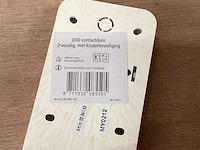 Exo wandcontactdoos 3 voudig, opbouw (288x) - afbeelding 2 van  4
