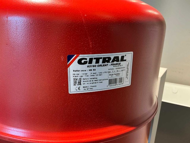 Expansievat gitral mb50 - 50l (6x) - afbeelding 2 van  3
