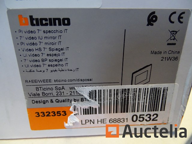 Extra 7" bticino 332353 display - afbeelding 4 van  4