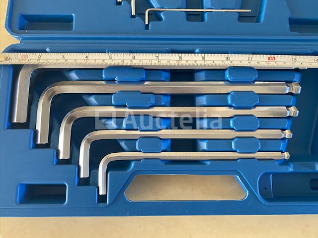 Extra lange imbus 10 delig in luxe koffer - afbeelding 2 van  7