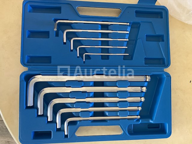 Extra lange imbus 10 delig in luxe koffer - afbeelding 6 van  7