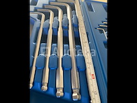 Extra lange imbus 10 delig in luxe koffer - afbeelding 7 van  7