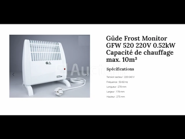 Extra verwarming gude gfw 520 - afbeelding 1 van  1