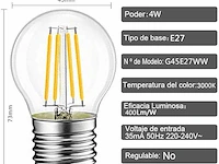 Extrastar led filament e27 - afbeelding 2 van  4
