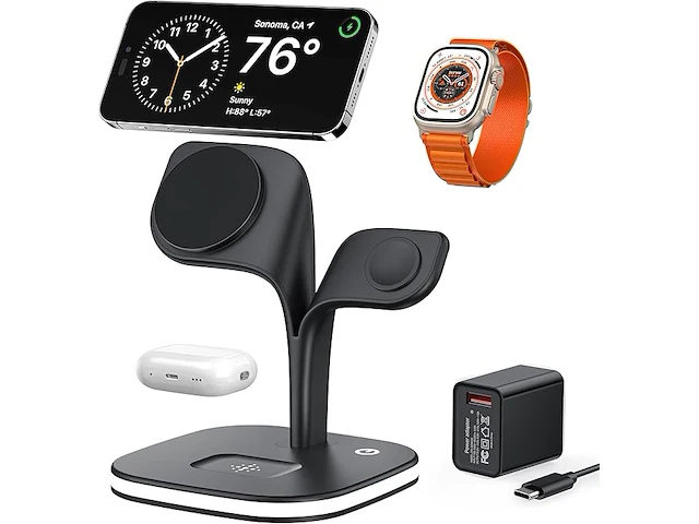 Exw 5 in 1 magnetisch laadstation - afbeelding 1 van  4