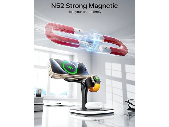 Exw 5 in 1 magnetisch laadstation - afbeelding 4 van  4