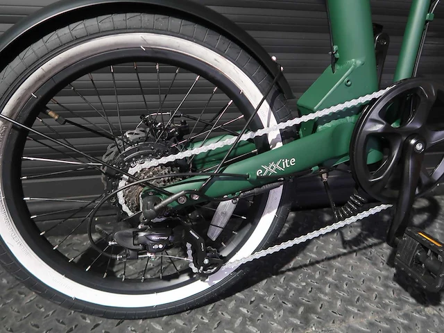Exxite xs vouwfiets groen 36v10,5ah accu - afbeelding 5 van  15