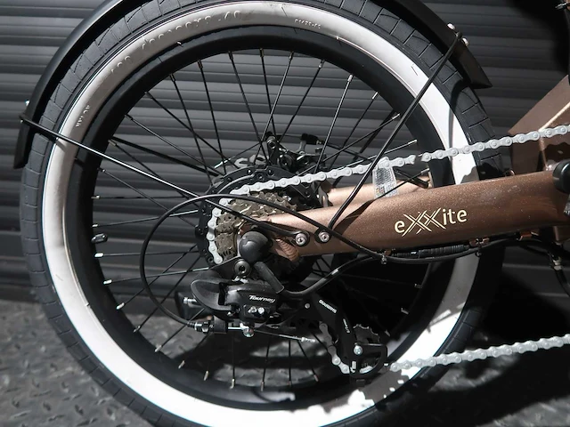 Exxite xs vouwfiets koper 36v10,5ah accu - afbeelding 16 van  17