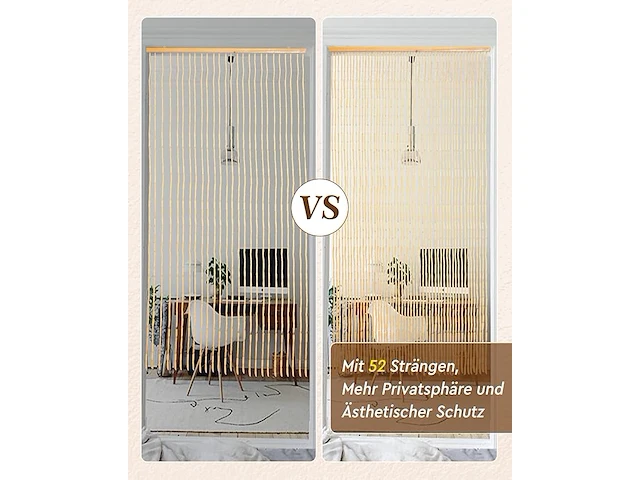 Ezcasch bamboegordijn (90 x 190 cm) - afbeelding 2 van  4