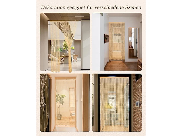 Ezcasch bamboegordijn (90 x 190 cm) - afbeelding 3 van  4