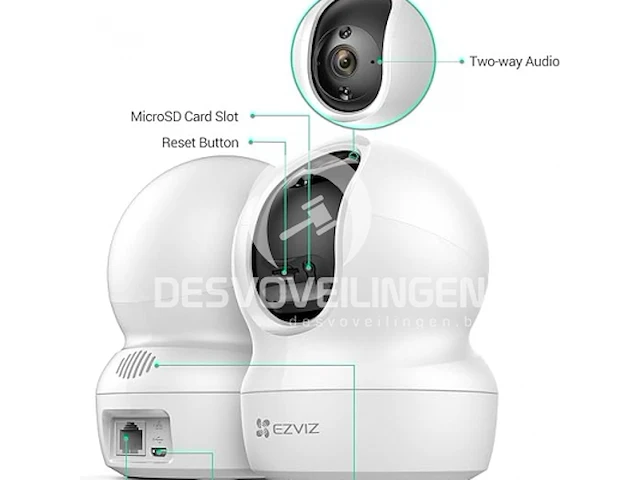 Ezviz 2k+ wi-fi pan tilt beveiligingscamera voor binnen - afbeelding 4 van  6