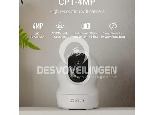 Ezviz 2k+ wi-fi pan tilt beveiligingscamera voor binnen - afbeelding 3 van  6