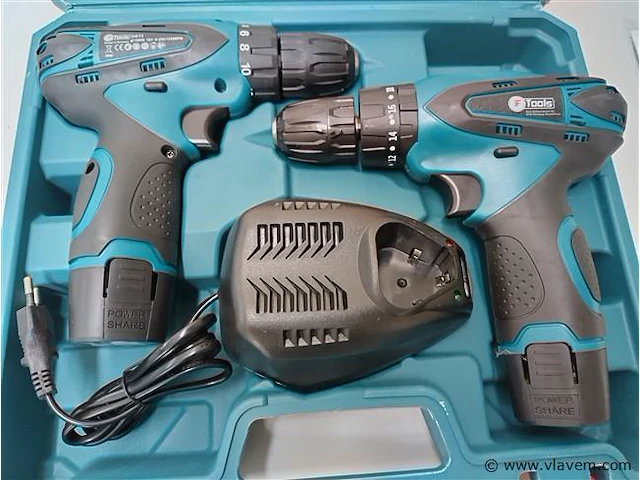 F-tools accu boormachineset 18v dubbele set - afbeelding 2 van  4
